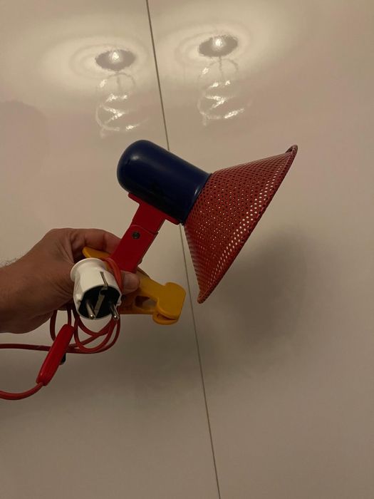 Mid century Memphis lampa cu clema
