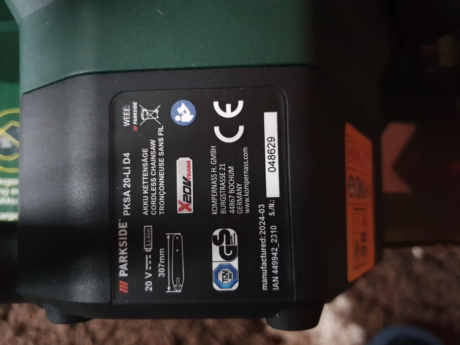 Drujba fierastrau  parkside 20v