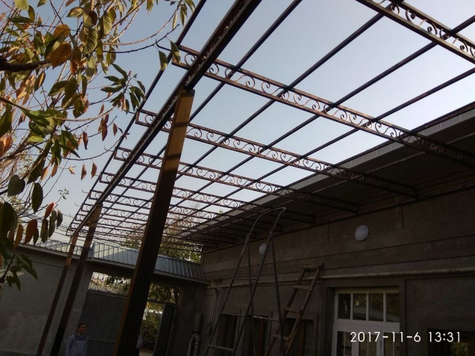 Навес,Решотка,Перила,Ограждения,Лексан,Ворота,Металлоконструкция