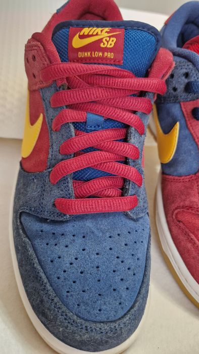 Nike SB Dunk Low Pro PRM "Barcelona", piele întoarsă, mărime 41