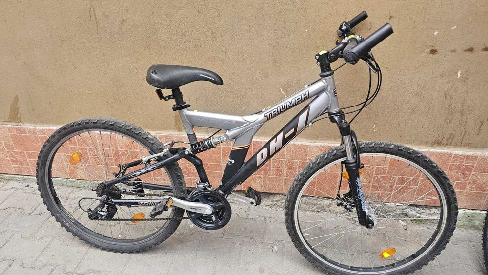 Bicicleta Full-Suspenion cu disc si frane hidraulice 26-29" Inch