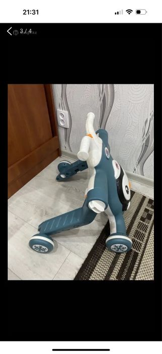 3в1 Первый шаг, толокар и самокат.