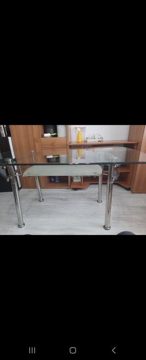 Masa de sticla cu scaune
