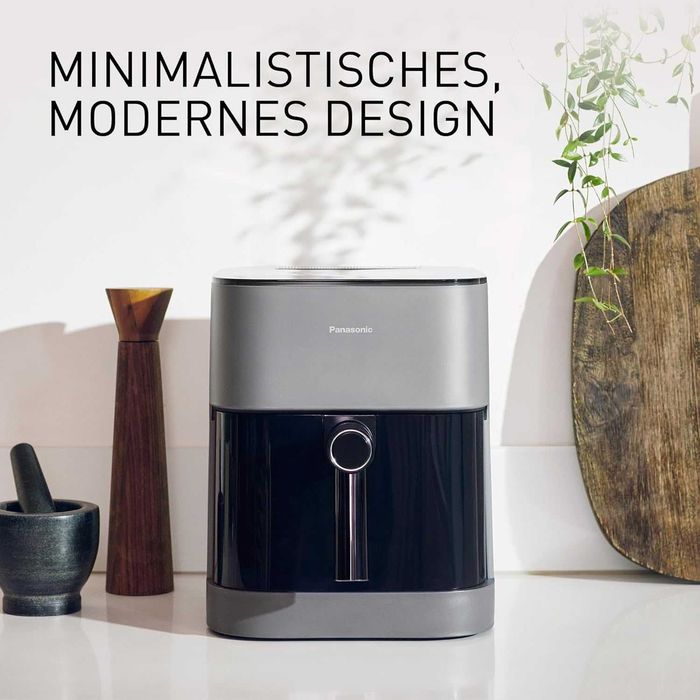 Фритюрник/Еър фрайър Panasonic NF-CC500SXE с прозорец за наблюдение 5л