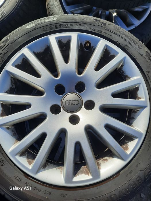 Ляти джанти с гуми за АУДИ, 5×112, 17цола