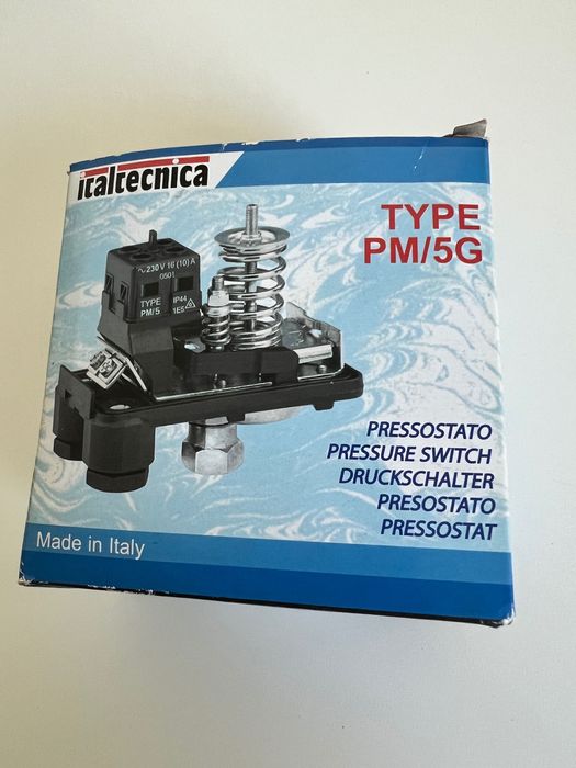 Presostat pompa electrica, Italtecnica PM5 920-633-H, 1 - 5 bar