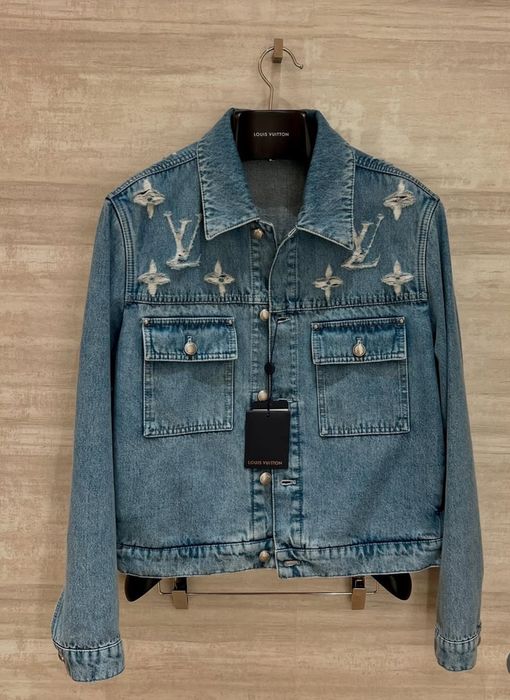 S\M\L Louis Vuitton Denim Trucker suit din blug - Geaca si Pantalon