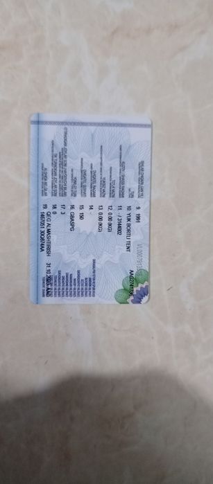 Moshina yaxshi xolatda 4 ta orqa balonlar yengi yurmagan xali