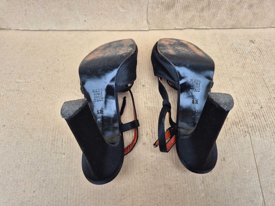 Yves Saint Laurent Paris ретро дамски обувки ток 6.5 24см винтич YSL