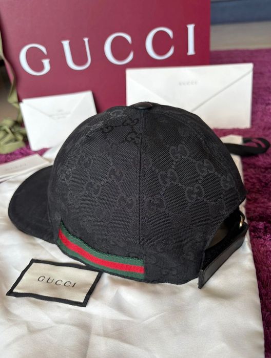 Sapca Gucci neagra originala nouă cu factura