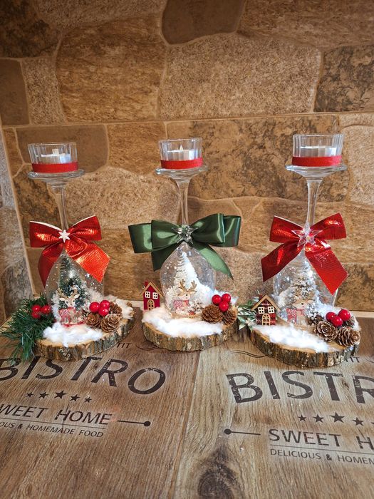 Коледни украси- ръчно направени