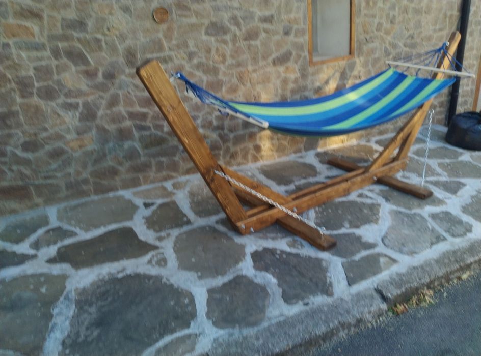 Стойка  за хамак дървен шезлонг