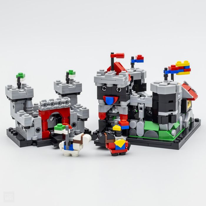 Lego Щанд за горещ шоколад и Замъка на мини рицаря..