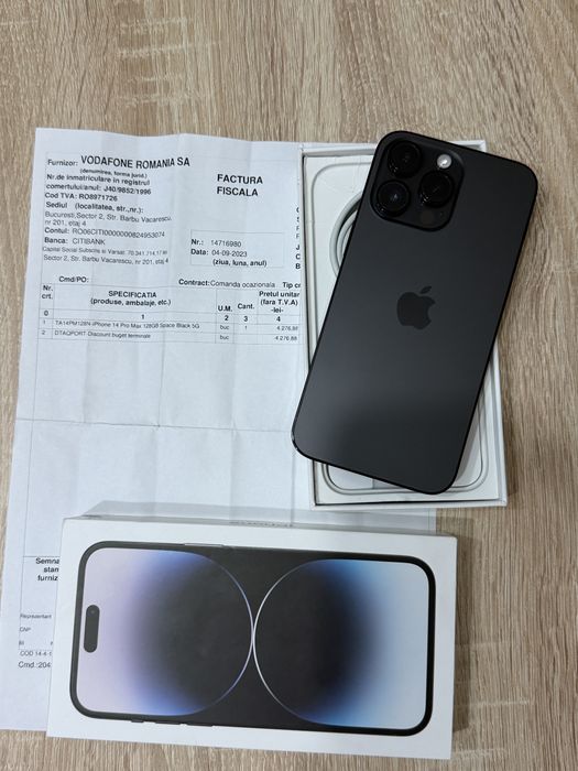 iPhone 14 Pro Max ,Liber rețea,Impecabil , Factura