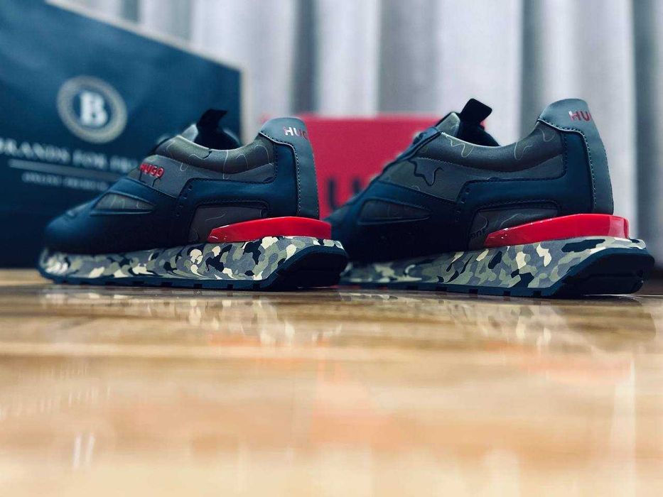 HUGO мужские кроссовки с камуфляжном принтом РАЗМЕР 44,45