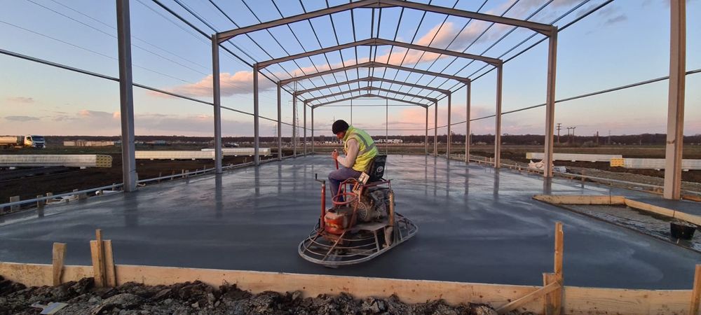 Turnare Sapa din Beton cu Cuart si Elicopter, finisat Beton.