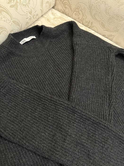 Свитер ZARA платочной вязки