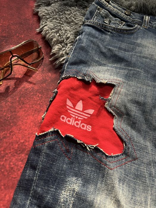 Custom dsquared2 & adidas jeans