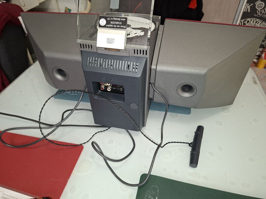 Sony CMD-ED1, sistem compact cu CD, radio si casetofon,boxe detașabile