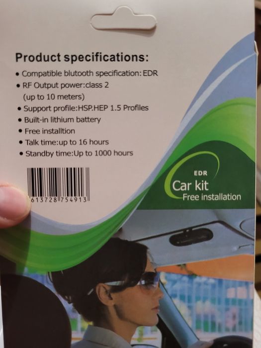 Hansdsfree auto parasolar universal