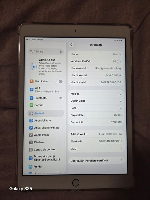 Vand Ipad 8 Os 26