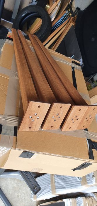 Set 4 Picioare lemn masiv stejar