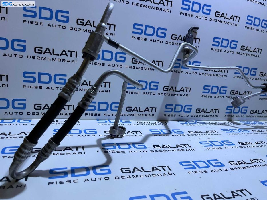 Furtun Conducta Teava cu Senzor Radiator Compresor AC Aer Conditionat Clima Skoda Fabia 1 2000 - 2008 Cod 6Q1820741C 6Q0820741A [D0267]