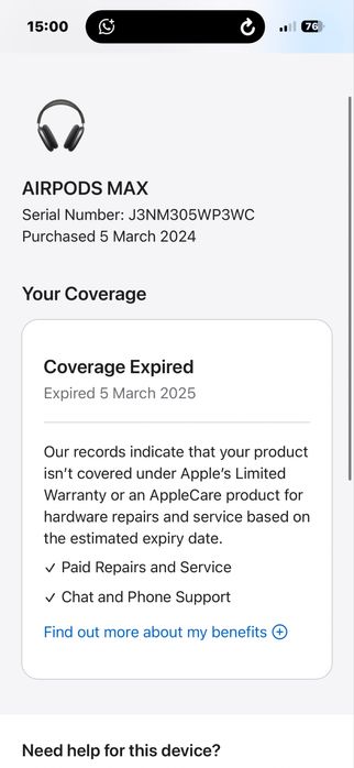 AirPods Max (1-е поколение) в идеале!