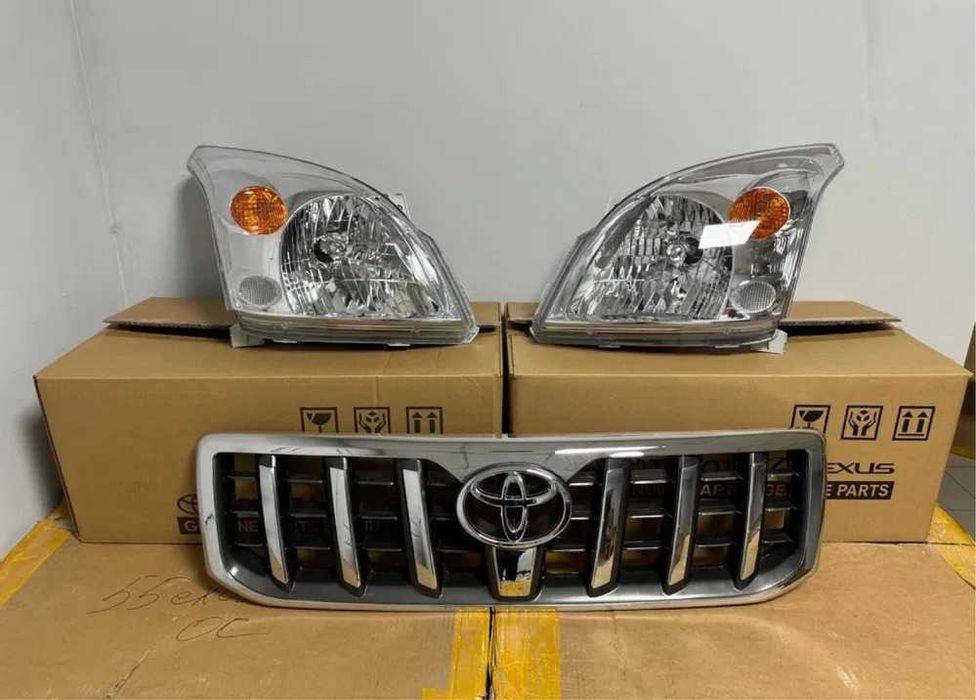 Капот Крыло Бампер Фара Телевизор Радиатор Усилитель Решетка Прадо 120