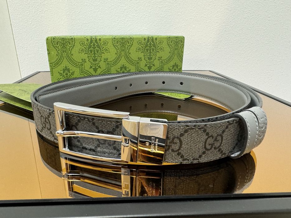 Curea Gucci barbati reversibila, marimea 90, full box
