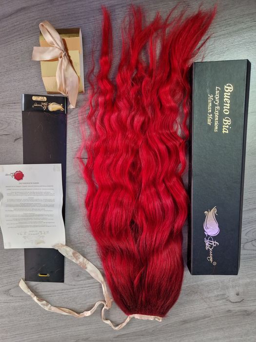 Coadă păr natural BuenoBia VIP 75cm! Extensie păr