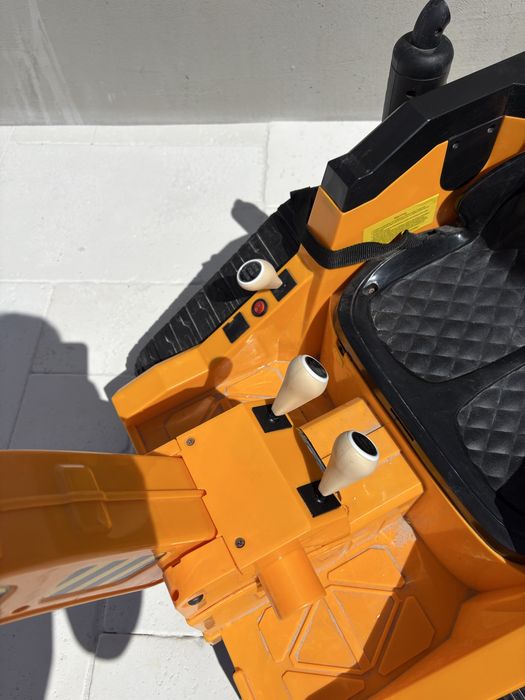 Excavator electric copii 2 locuri, cu sunete și cupă funcțională