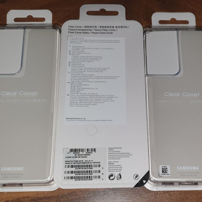 Husa silicon originala Samsung Clear Cover S21 Ultra S21 Ultra 5G G998