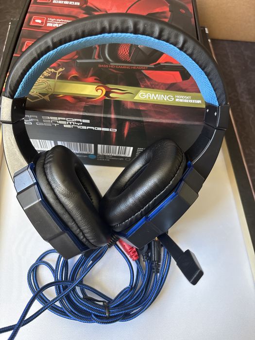 Геймърски слушалки с микрофон Gaming Gear Bass HD (Нови)