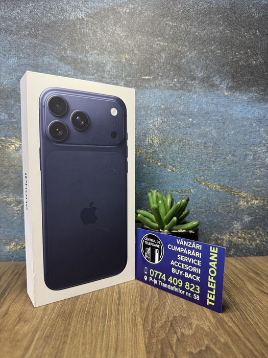 Iphone 17 Pro Max/Nou/256 GB/Garantie 2Ani Centrul de Telefoane/rate