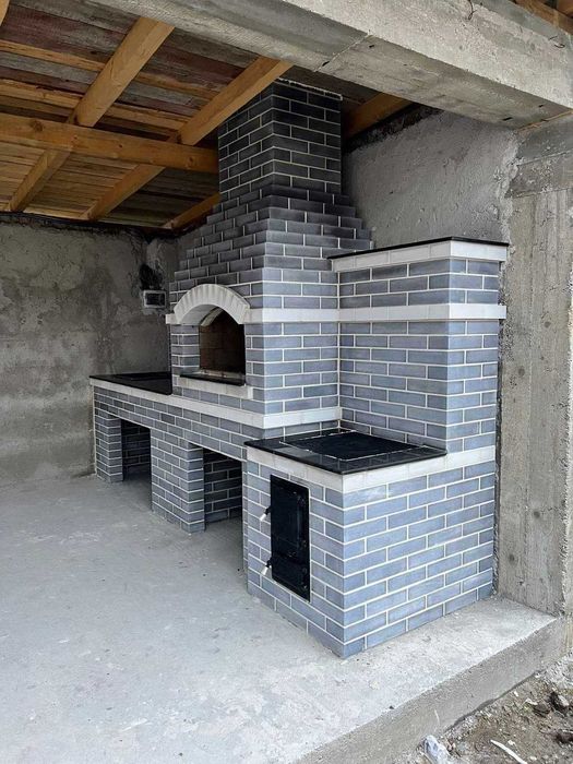 Piatra de munte, gratare de caramida si plante