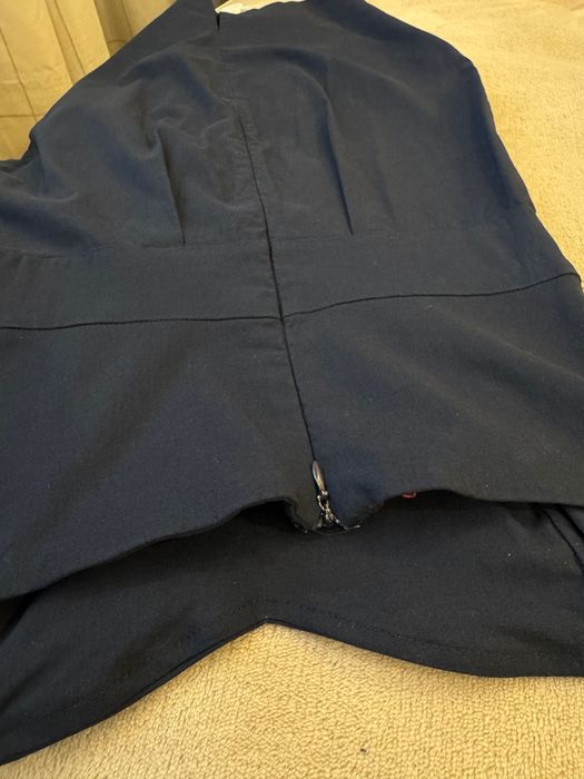 Къса официална рокля(тъмносиня)