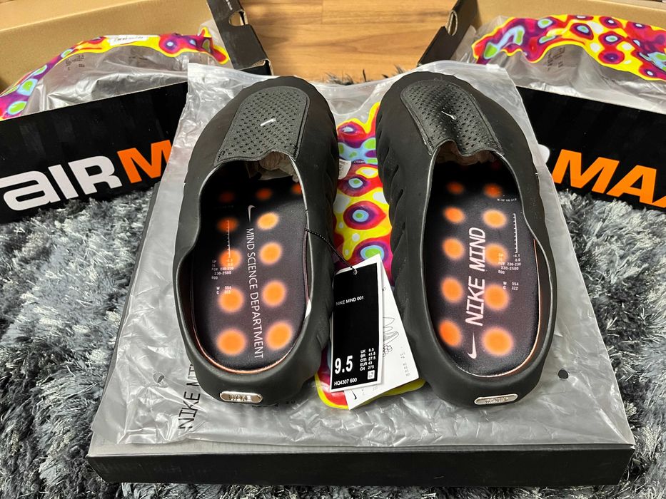 =REDUCERE DE WEEKEND= Papuci / slide sneakers / șlapi bărbați Nike Mind 001 Black trend vara 2026 (mai comozi decât Yeezy sau Crocs)