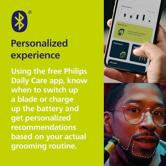 ПРОМО Нов Електрически Тример за Брада Philips Oneblade 360 QP4631/30