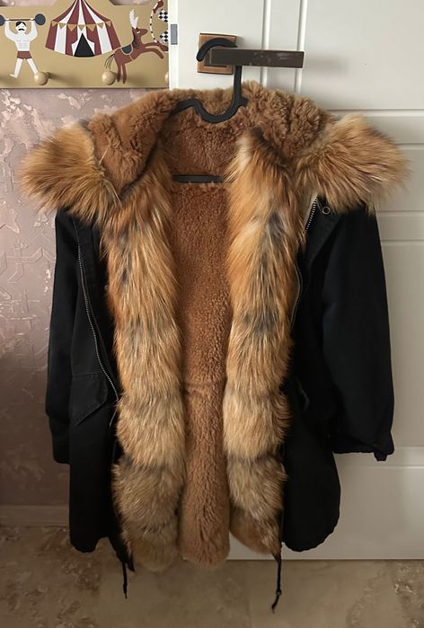 Зимно яке/парка със естествен косъм