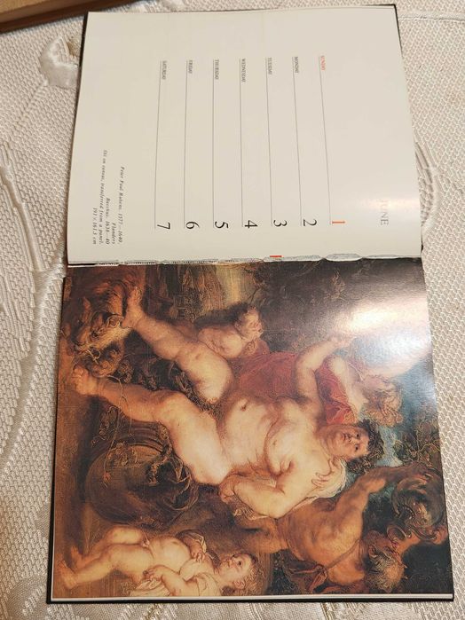 Руска Книга Календар Съкровища  на Ермитажа 1984 г.- Английски Език.