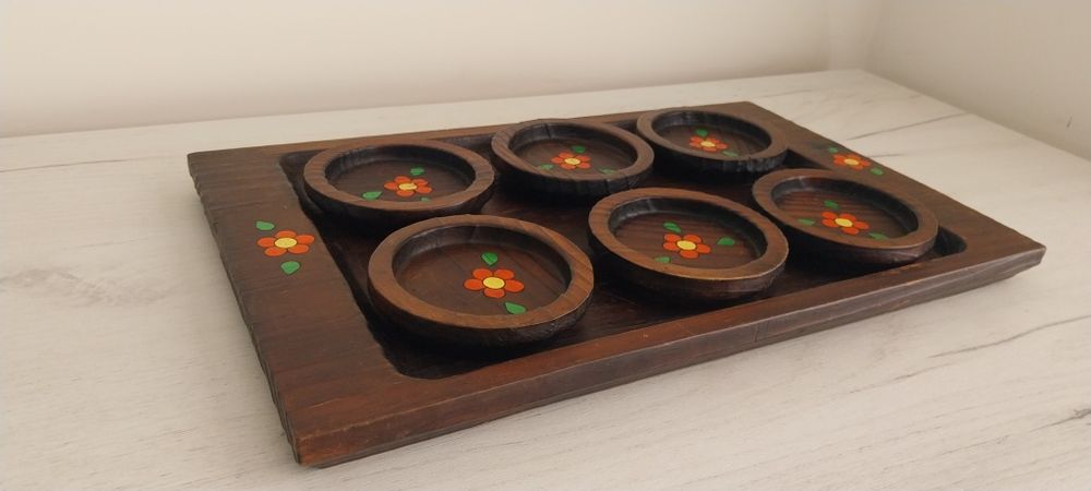 Дървени подложки эа чаши