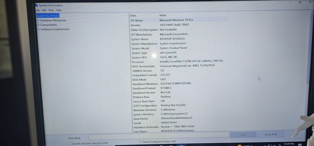 Desktop,Asus, Intel i7,SSD512gb,16gRam,RX570