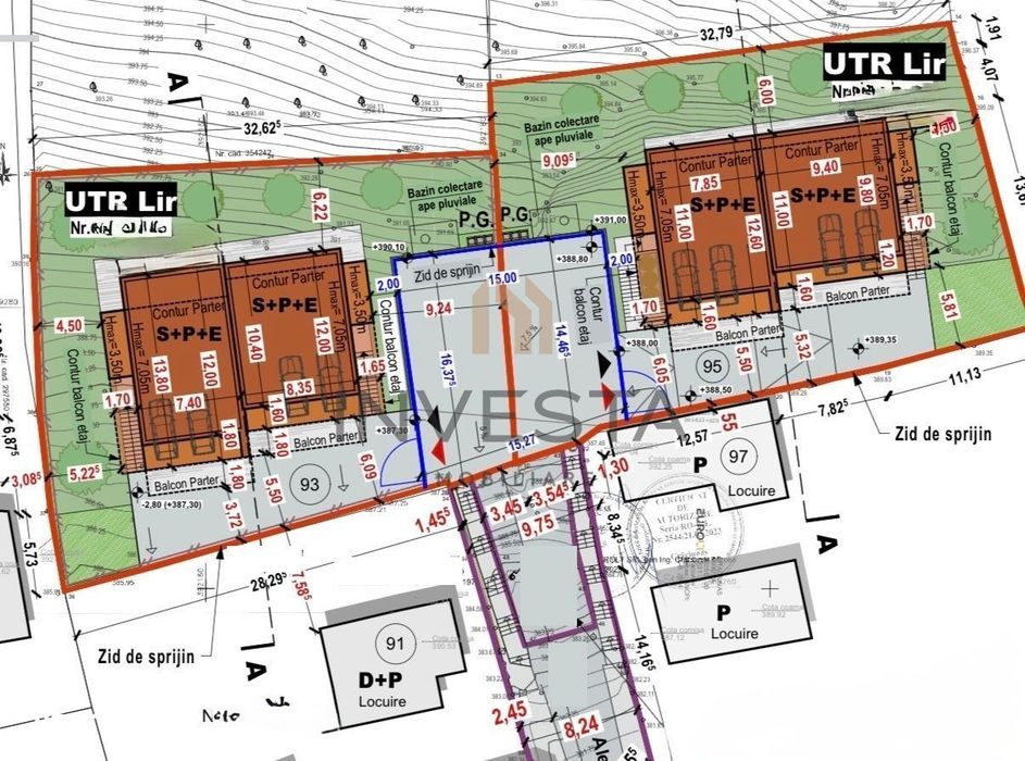 Teren cu autorizatie pentru 2 duplexuri, 4 unitati locative!