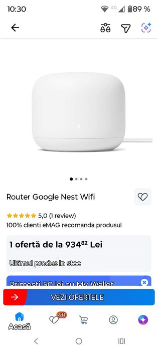Google Nest WiFi h2d Mesh