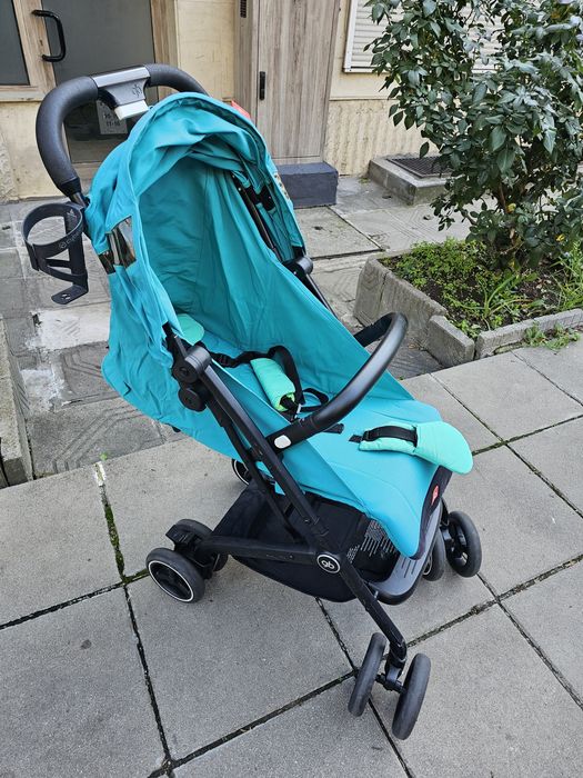 Бебешка количка GoodBaby GB Qbit+ с кош за новородено. Използвана.