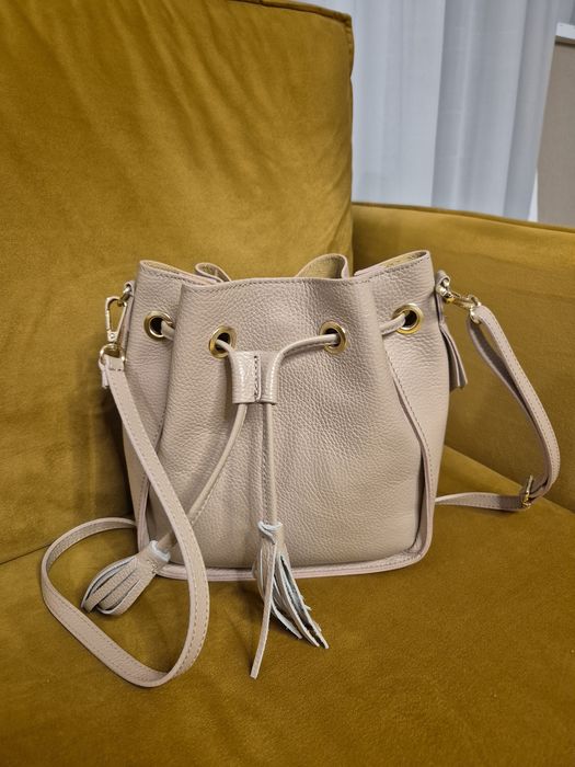 Geanta de umăr din piele