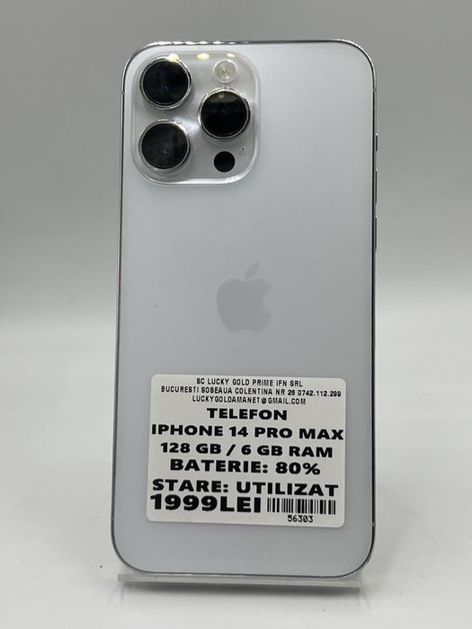 Amanet LuckyGold Colentina / Iphone 14 pro max 128gb/6gb ram 80% baterie #56303