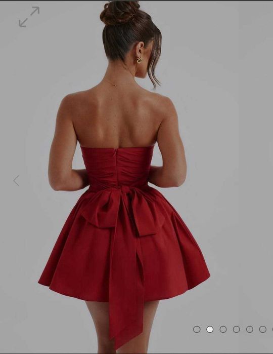 Нова къса рокля в червено