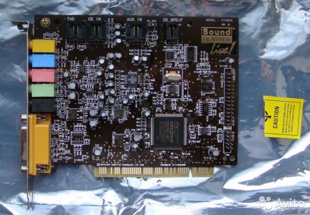 Звуковая карта Сreative sb live!